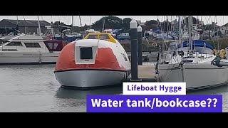 Lifeboat conversion Ep49 Watertank  bookcase [upl. by Dobrinsky]