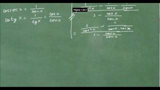 Cossecante Secante e Cotangente  Exercício 31 [upl. by Philly]