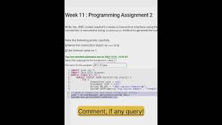 Nptel Java Week 11 Programming Assignment Nptel vuralshort [upl. by Amato]