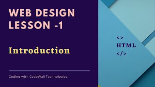 Web Design Lesson 1Introduction  HTML Tutorials Myanmar [upl. by Cleavland42]