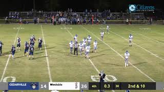 Cedarville HS Football  Westside  Homecoming [upl. by Romano]