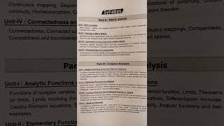 bsc 3rd year 6th semester mathematics metric spaces and complex analysis syllabus [upl. by Arihsat671]