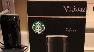 Starbucks Verismo Milk Frother Mini Review [upl. by Anahsohs315]