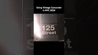 Using Vintage Camcorder in NYC 2024 nyc nostalgia nostalgic y2k camcorder panasonic [upl. by Eicirtap93]