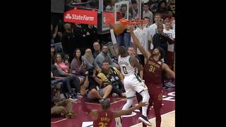 Jarrett Allen con el tapón a lillard para finalizar el partido 🔥nba shorts [upl. by Nnaycart]