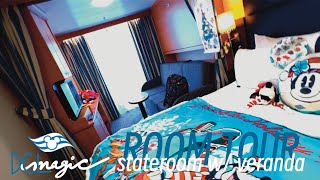 quick tour of DISNEY CRUISE LINE Stateroom 5148 with Veranda tour [upl. by Nhguahs]