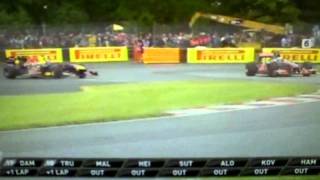 Sebastian Vettel vs Jenson Button Canada  Montreal 2011 [upl. by Combes]