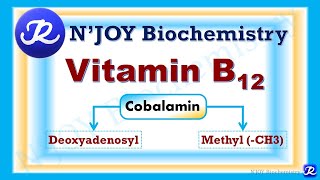 14 Vitamin B12 Cobalamin Water Soluble Vitamins Vitamins Biochemistry NJOYBiochemistry [upl. by Hammerskjold]