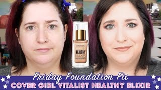 Cover Girl Vitalist Healthy Elixir  FRI FOUNDATION FIX  Dry Skin Over 40 [upl. by Wilde272]