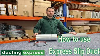 How to use Express Duct Clipped Ducting Slip Duct  Ducting Express [upl. by Wildermuth]