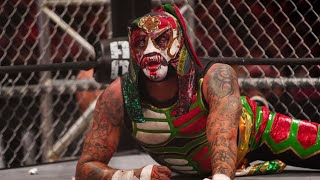 The Young Bucks vs The Lucha Bros Steel Cage All Out 2021 Highlights [upl. by Semajwerdna]