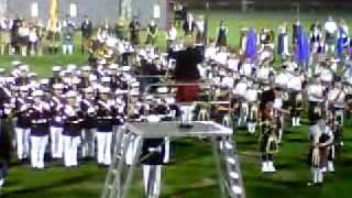 Amazing Grace  Massed Pipe and Marine Bands [upl. by Lekkim]