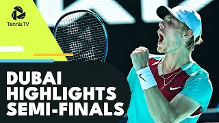 Hurkacz vs Rublev Vesely vs Shapovalov Thriller  Dubai 2022 SemiFinal Highlights [upl. by Cathee]