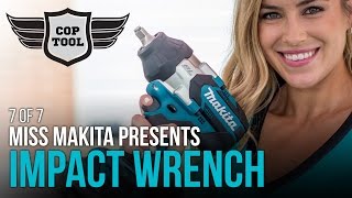 Makita 18V High Torque Impact Wrench XWT08 with Miss Makita 7 of 7 [upl. by Artenek963]