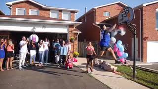 🏀Alleyoop Gender Reveal💙💗 [upl. by Koffler882]