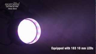 EUROLITE LED PAR64 RGB 10mm Short [upl. by Yelnahs]