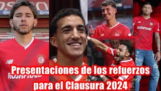 Presentaciones de los refuerzos del Toluca para el Clausura 2024 [upl. by Fortunia503]