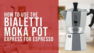 How to Brew Coffee using the Bialetti Moka Pot Express [upl. by Enilrek674]