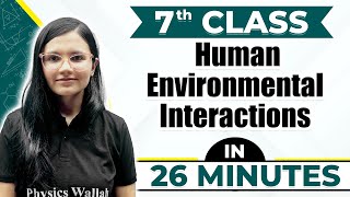 Human Environment Interactions  Cheat Sheet Series For Class 7th [upl. by Stanzel750]