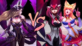 Coven Ahri vs Star Guaridan Ahri amp Challanger Ahri Skin Comparison Spotlight [upl. by Aitel719]