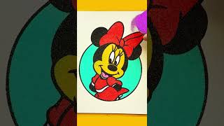 Sand painting Minnie Mouse [upl. by Nereids]