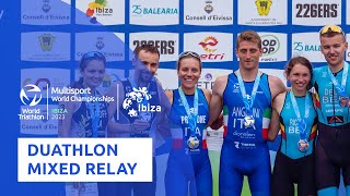 2023 World Duathlon Championships Ibiza 2x2 Mixed Relay Highlights [upl. by Tehc336]