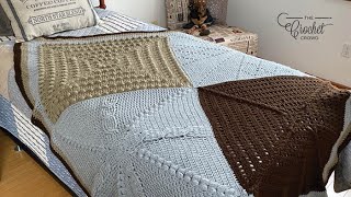 Crochet Stitch Along Sampler Blanket  EASY  The Crochet Crowd [upl. by Hayashi]