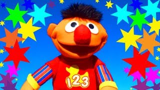 Ernie Rockin Numbers Talks Counts amp Sings Rubber Duckie Childrens Song Sesame Street Playskool Toy [upl. by Maidy]