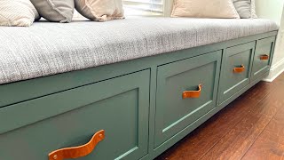 Building a Window Bench With Inset Drawers  How To Guide [upl. by Somerville]