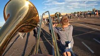 legacy high school marching band 2024 elementum 2nd trombone run [upl. by Waldner]