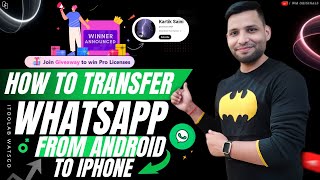 How to Transfer WhatsApp Messages from Android to iPhone without Factory Reset 2024 [upl. by Vookles]