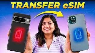 How to transfer eSIM from Android to iPhone  Airtel and Jio eSIM transfer [upl. by Nnylirak]