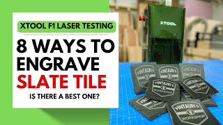 What is the best way to engrave slate tile with the xTool F1 Laser [upl. by Attenal]