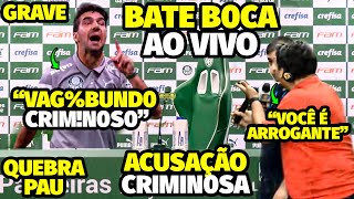 A ACUSAÇÃO CRlMIN0SA QUE FEZ ABEL FERREIRA FICAR TRANSTORNADO E PARTIR PRA ClMA APÓS REPÓRTER FAZER [upl. by Hardej]