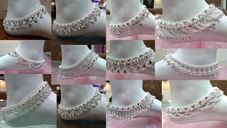 latest Gold Silver Payal DesignsSilver Anklet Designs  Shridhi Vlog [upl. by Nnaeitak]