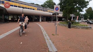 Cycling around the new station DriebergenZeist NL [upl. by Alboran]