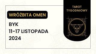 Tarot tygodniowy ♉️ BYK 1117 Listopada 2024 tarot tygodniówka horoskop wróżka [upl. by Elok]