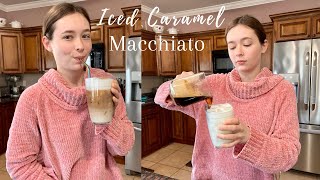 HOW TO MAKE AN EASY ICED CARAMEL MACCHIATO with Nespresso Vertuo Plus [upl. by Ecienaj]