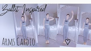 Ballet Inspired♡  Arms Cardio  Night🌙 Silent Disco Workout  291024 [upl. by Essilem500]