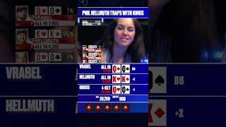 HE FINDS KK IN A VERY GOOD SPOT 😲 Hellmuth PokerStars [upl. by Crin]