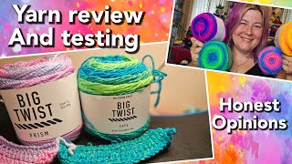 Are Joanns new yarns any good Yarn Review [upl. by Newfeld]