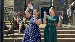 42nd Street  The Rum and Cola girls Live  Haworth 1940s weekend [upl. by Ladnik556]