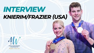 Interview Knierim  Frazier USA  Montpellier 2022  WorldFigure [upl. by Spohr]