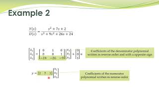 LCS  53a  Controllable Canonical Form CCF statespace models [upl. by Wiersma355]