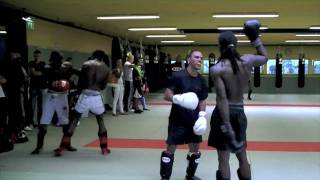 mikes gym fighting stars preparation pro sparring session [upl. by Nannahs]