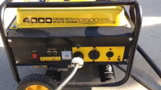 Champion generator with Natural gas Conversion [upl. by Loesceke]