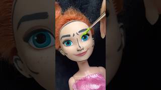 Following Barbie makeup Vlog on my Doll🩷💄 shorts barbie art makeup [upl. by Anial]