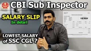 Salary Slip of CBI Sub Inspector  CBI Officer Salary in India  SSC CGL CBI SI Salary CBI SI Perks [upl. by Warrin]