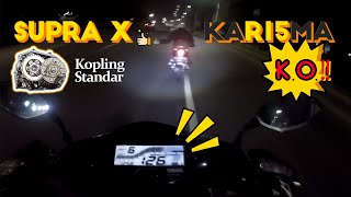 Supra X 155CC Vs KaR15ma ‼  Jempolin Aja Dulu [upl. by Azilef]