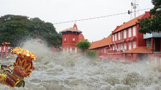 Melaka flooding as water level of rivers rising after heavy rain in Malaysia [upl. by Pardner]